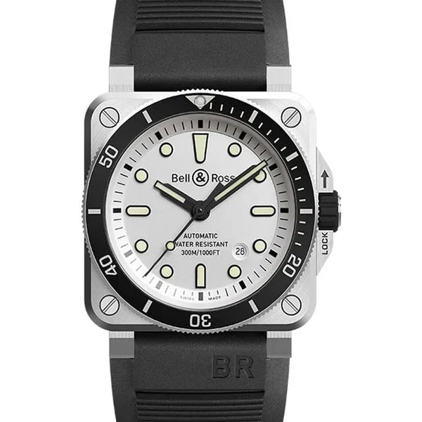 BR 03-92 Diver White - Provident Jewelry