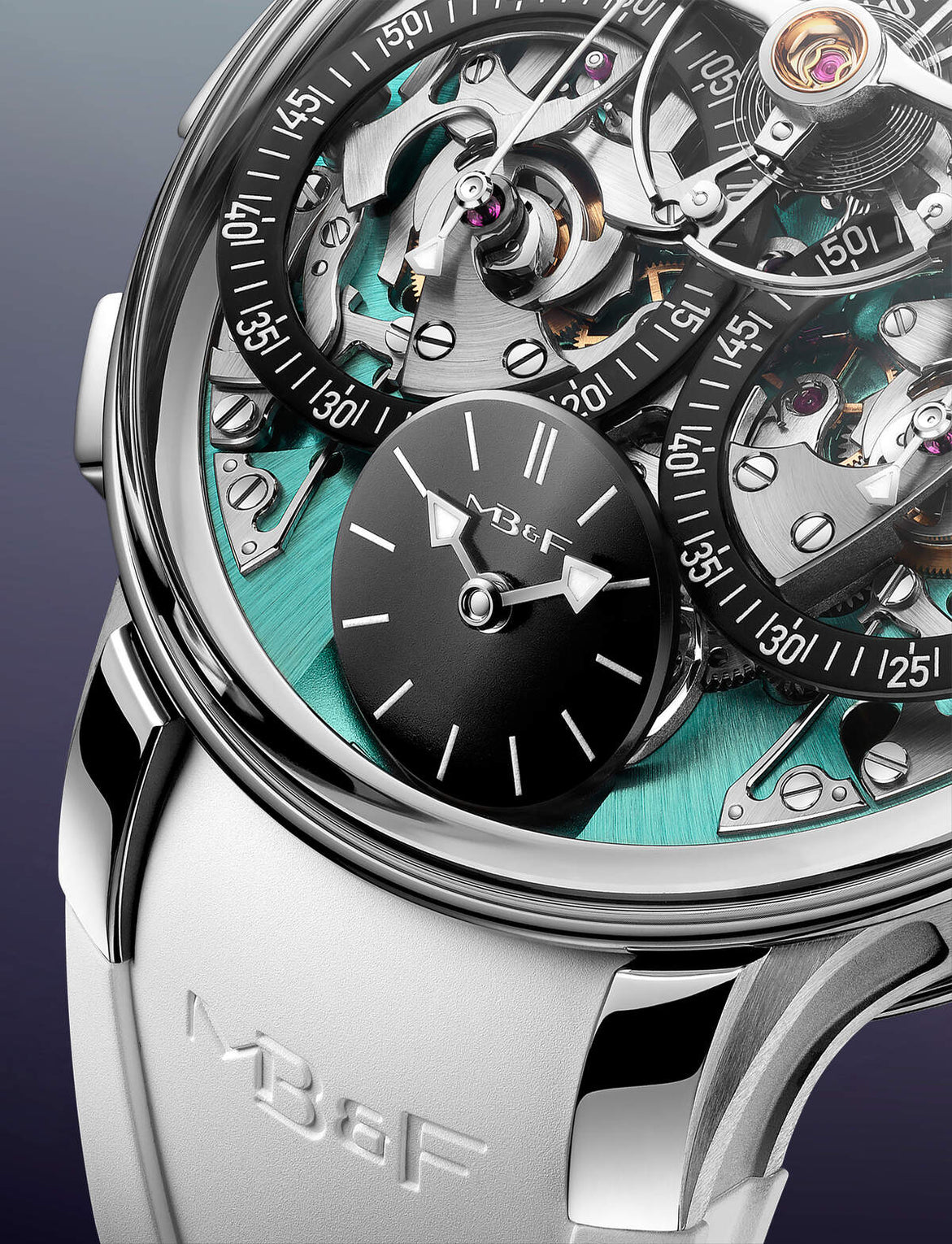 MB&F Legacy Machine Sequential Flyback EVO- Teal/Titanium