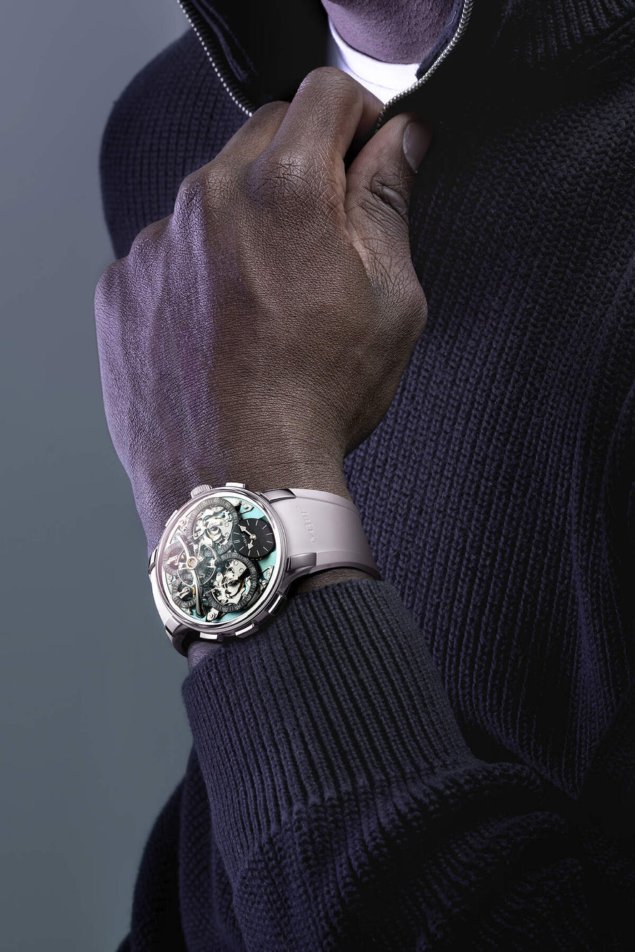 MB&F Legacy Machine Sequential Flyback EVO- Teal/Titanium