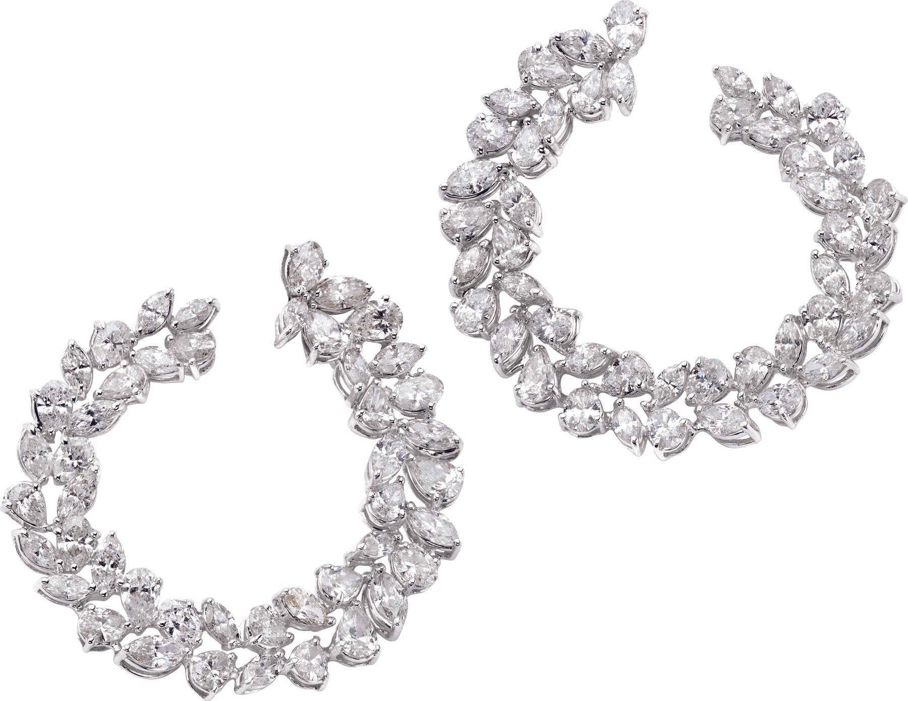 diamond hoop earrings