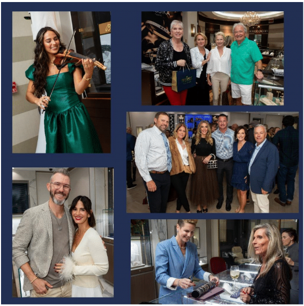 Collage 3 of photos from Provident Jewelry Naples- Holiday Party 2024