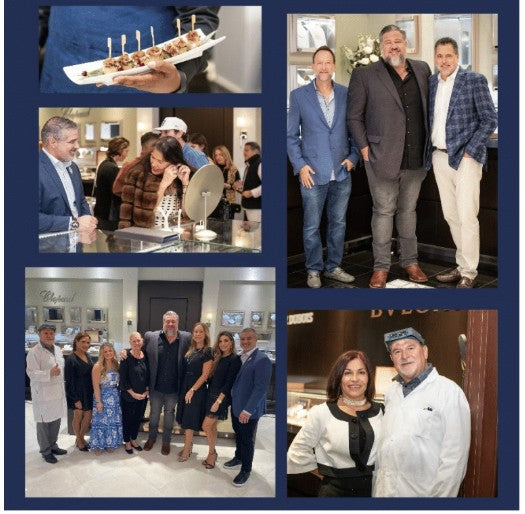 Collage of photos of guests at Provident Jewelry Wellington's Season Kick Off Party