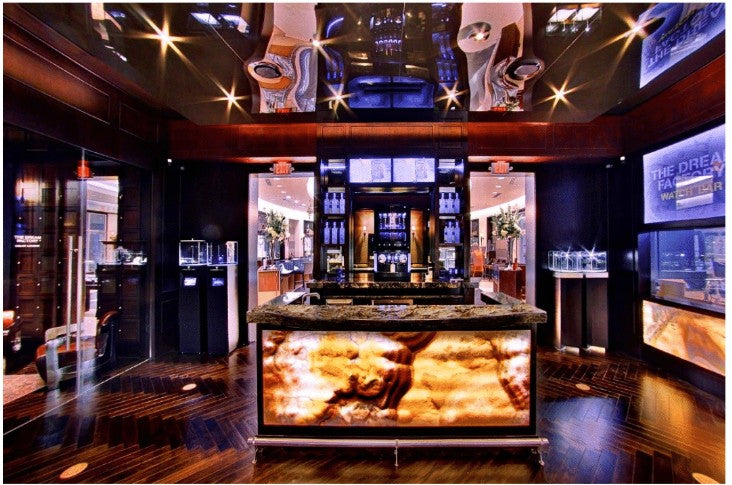 Interior Image View of lounge with the bar in view.