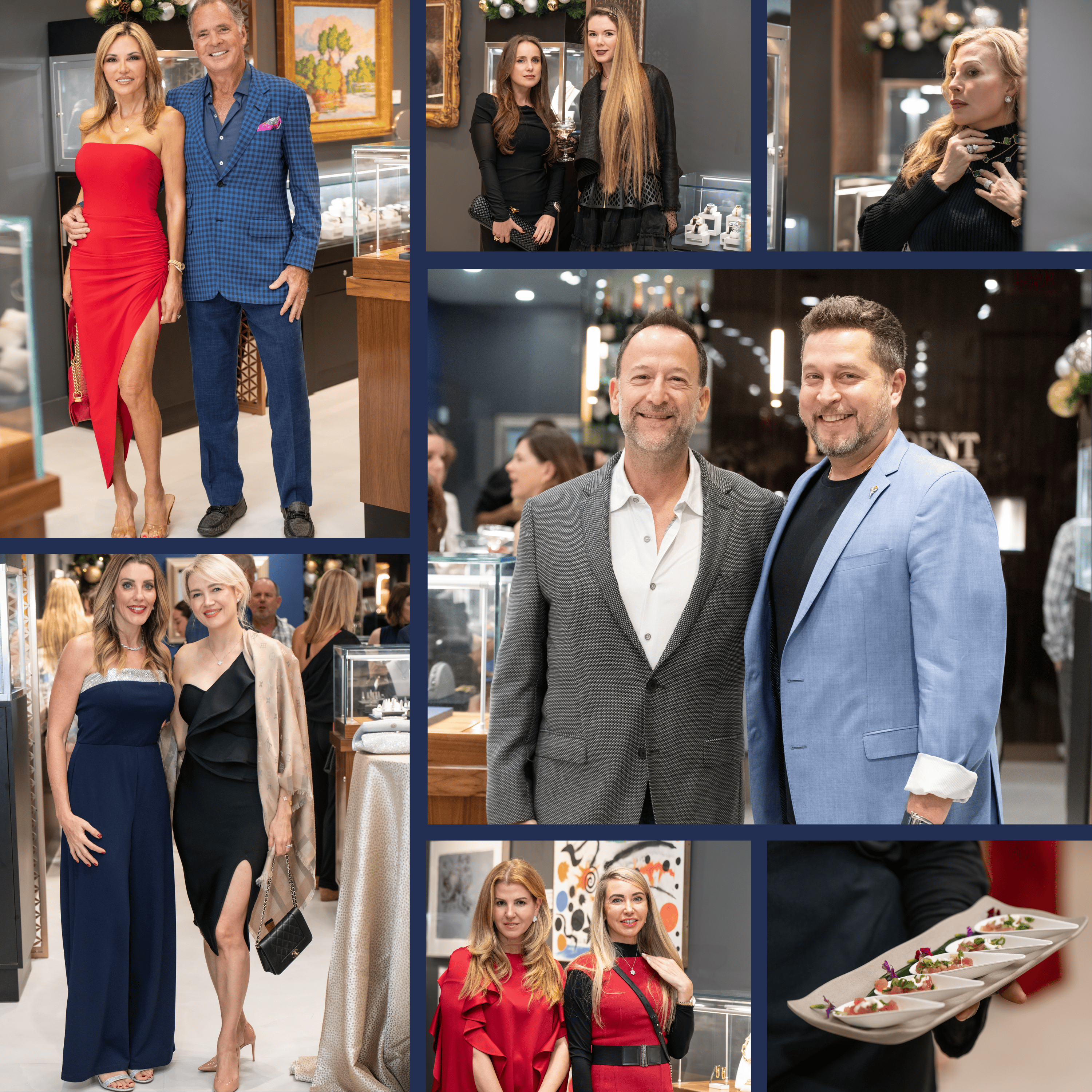 Collage 1 of photos from Provident Jewelry Palm Beach- Holiday Party 2024