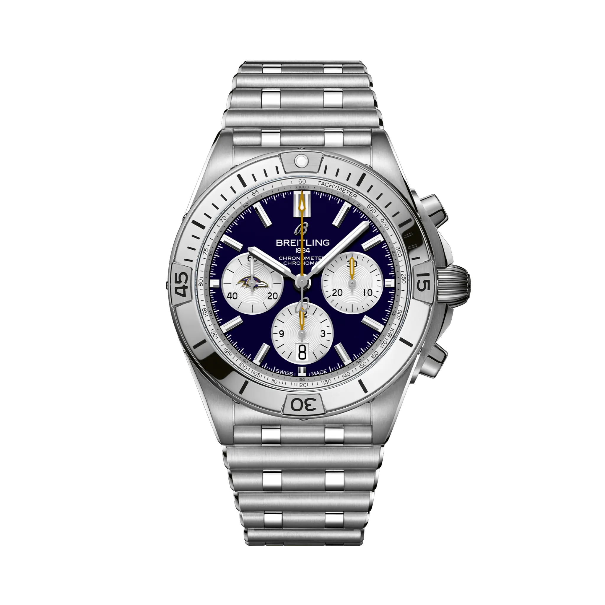 Front View Breitling Baltimore Ravens NFL watch