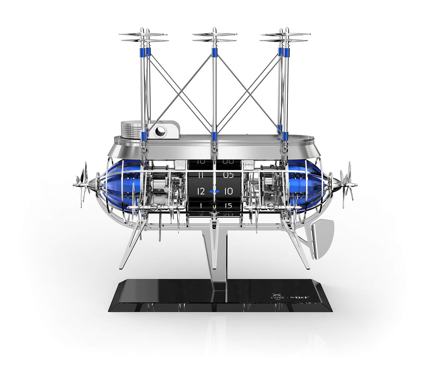Hero image of Albatross Clock in blue