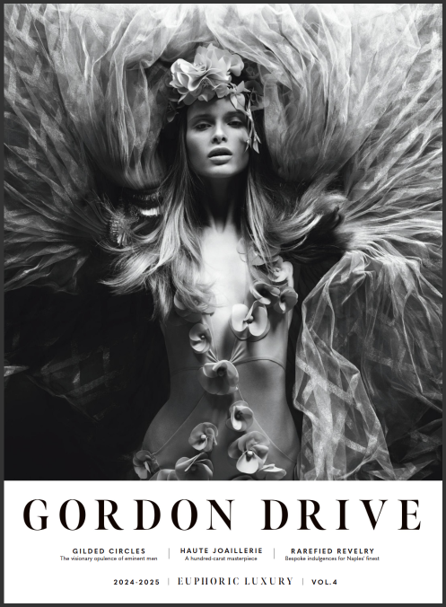 Cover photo of Gordon Drive Magazine with black and white photo of a woman