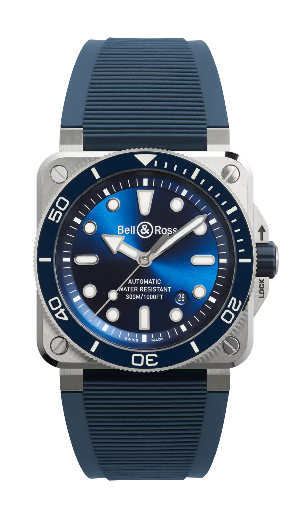 Product View- Bell & Ross BR-03 Diver Watch in Blue Steel