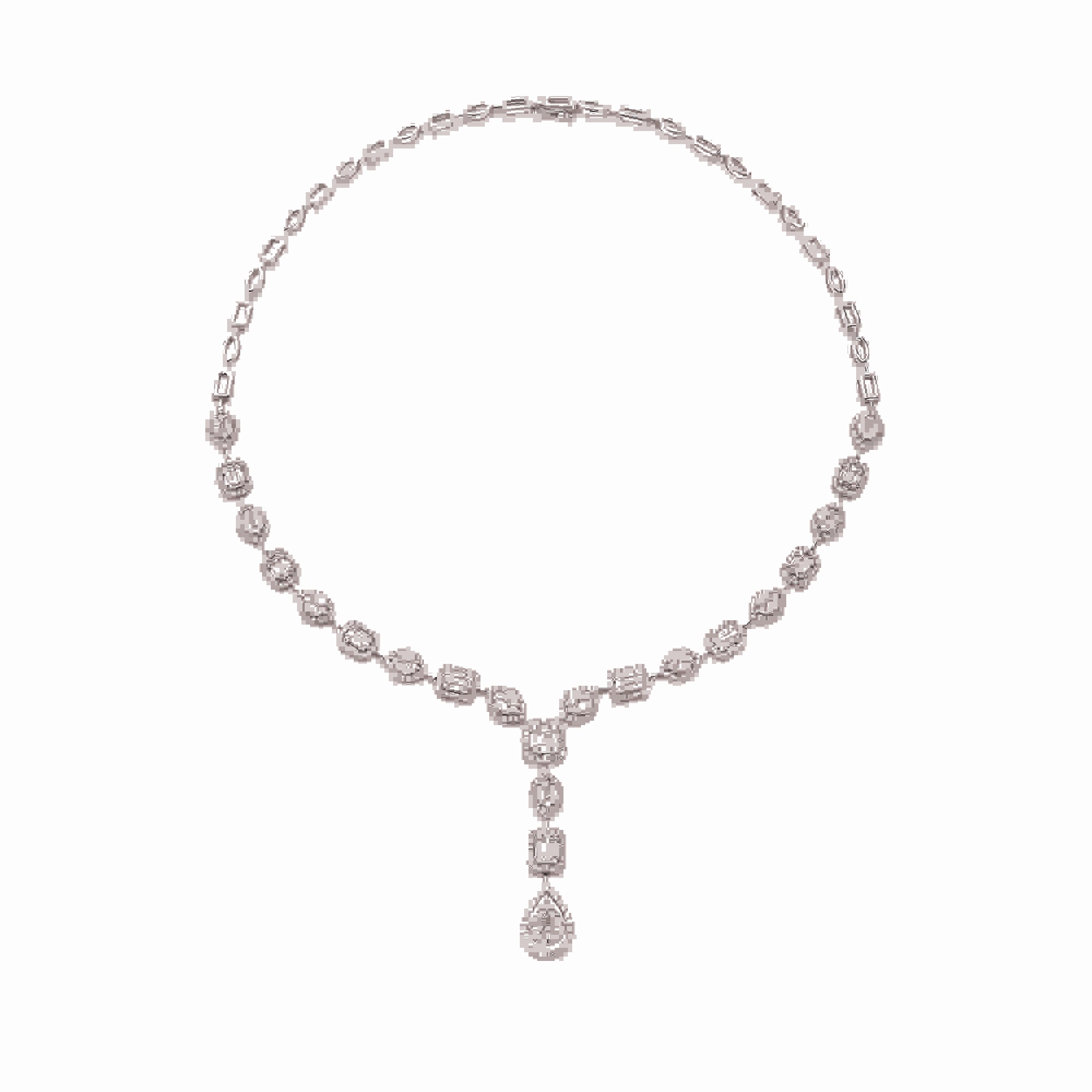 Diamond drop necklace