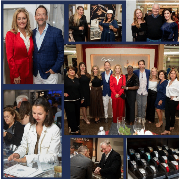 Collage 2 of photos from Provident Jewelry Naples- Holiday Party 2024