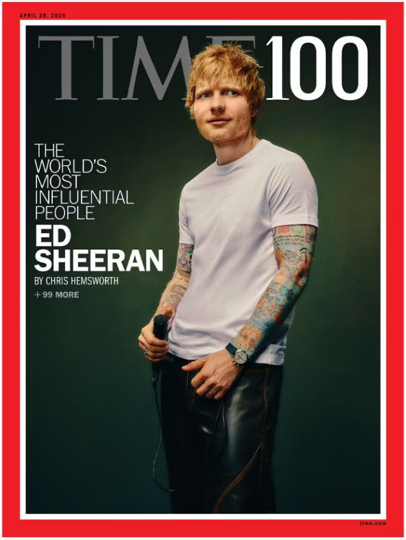 Time Magazine Cover of Ed Sheeran for The World's Most Influential People 2025