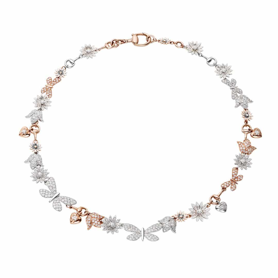 Gucci Flora 18kt Rose Gold Diamond Bracelet