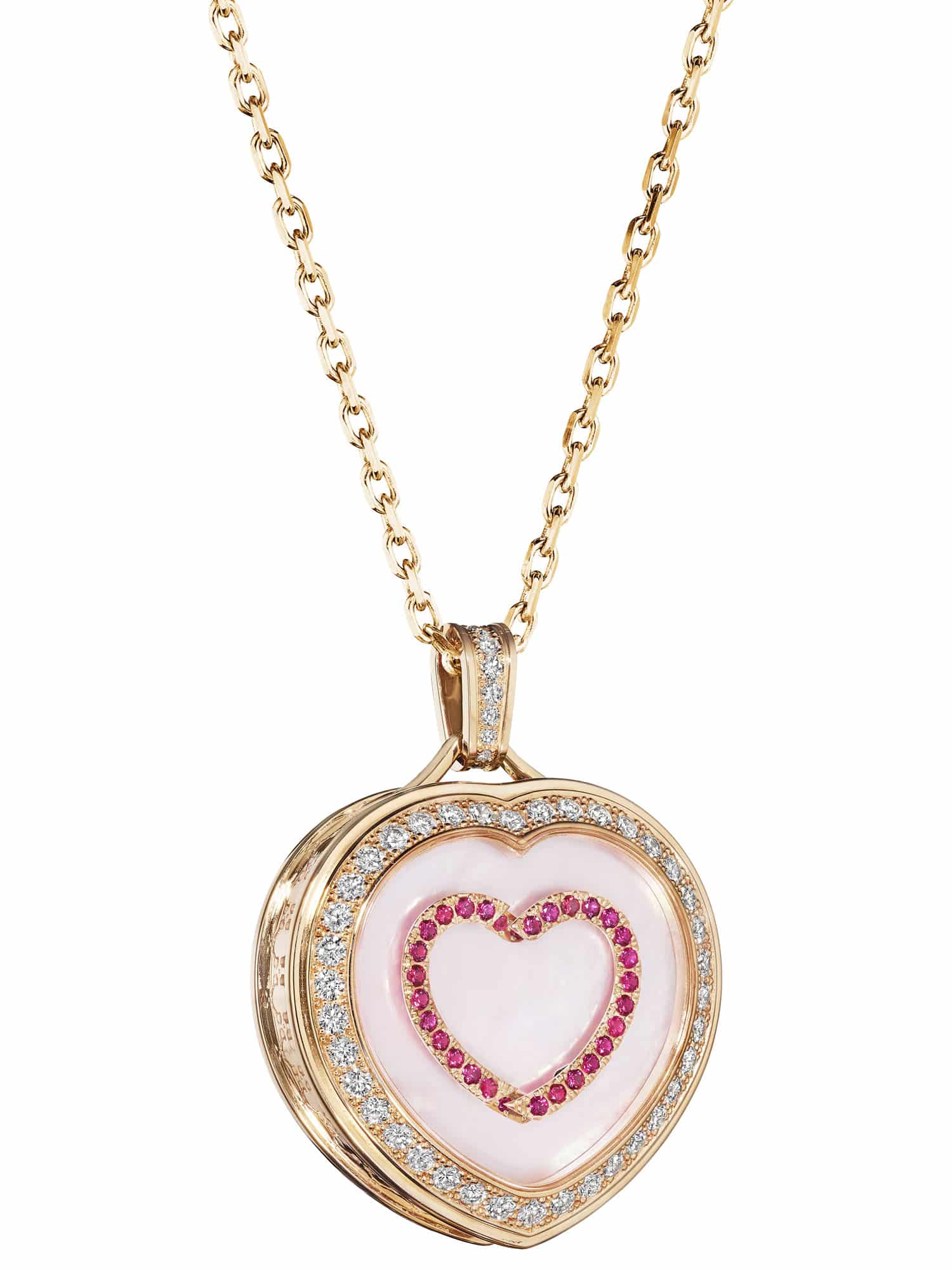 Rose Gold Gucci Horsebit Diamond Necklace - Provident Jewelry