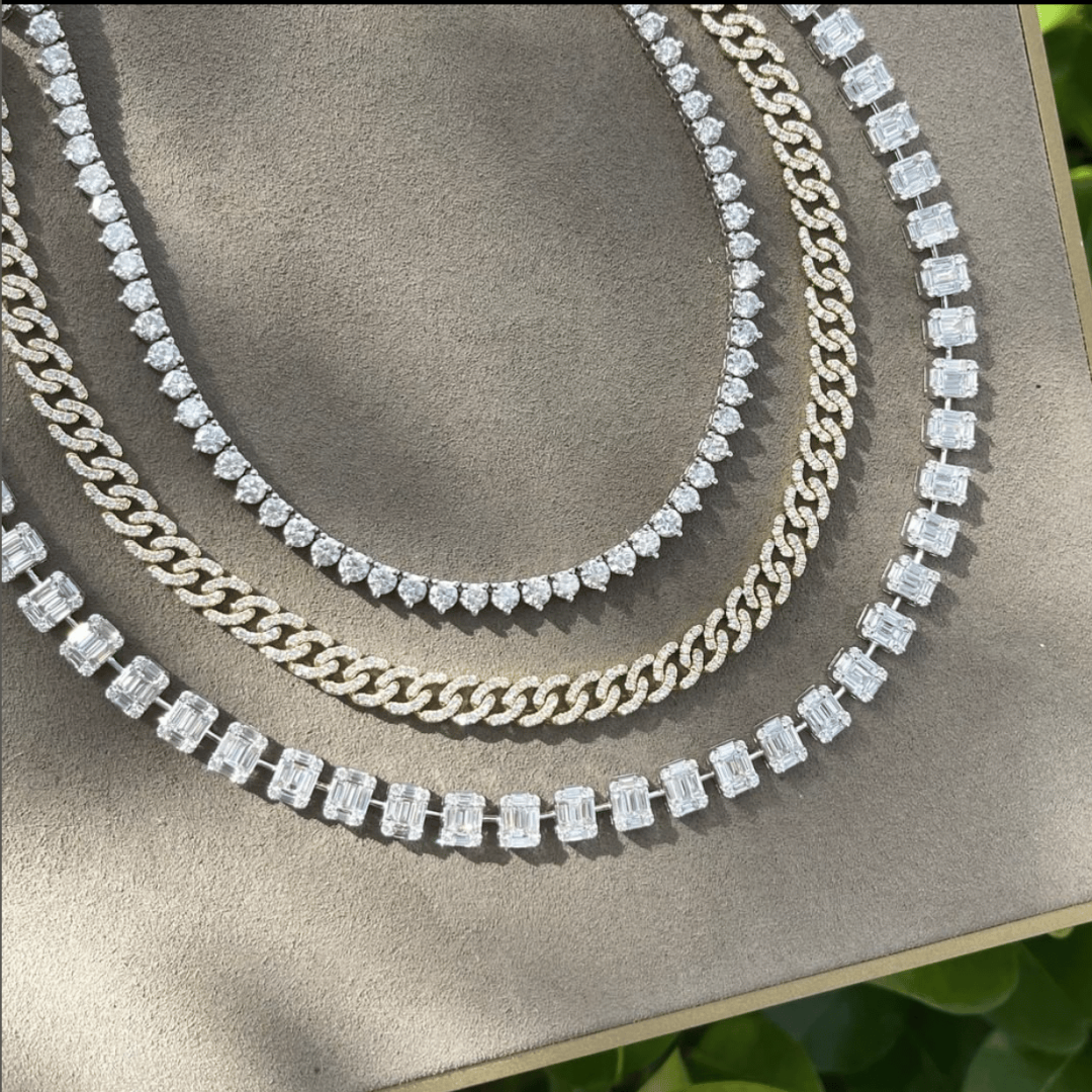 diamond tennis necklaces